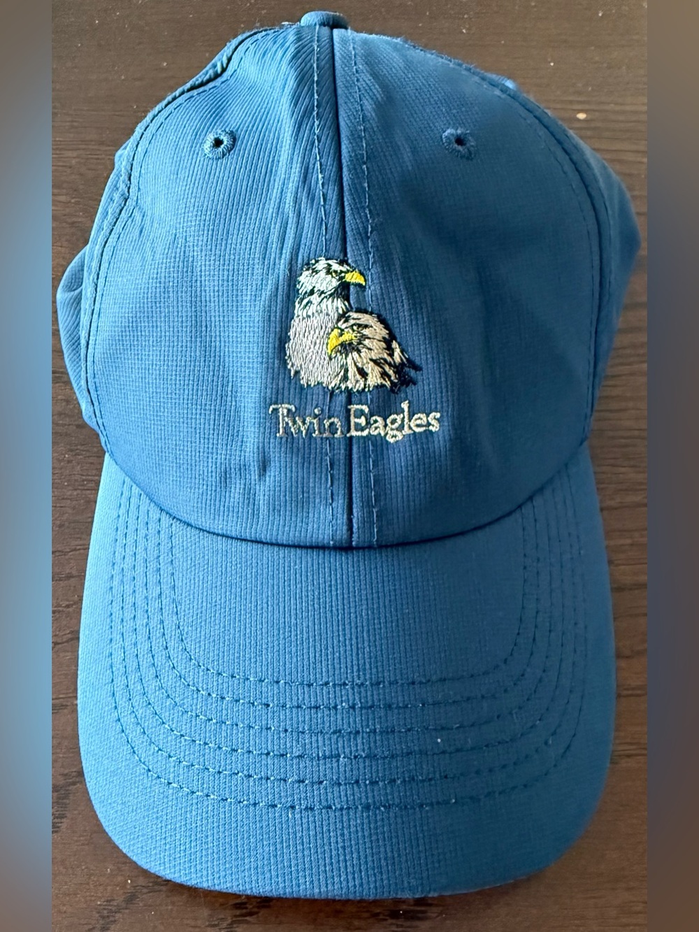 Blue “TwinEagles GC” golf cap